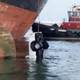 Illustration for article titled Cargo Fail Leaves Truck Dangling Off A Ship Like Bait On A Fishing Line